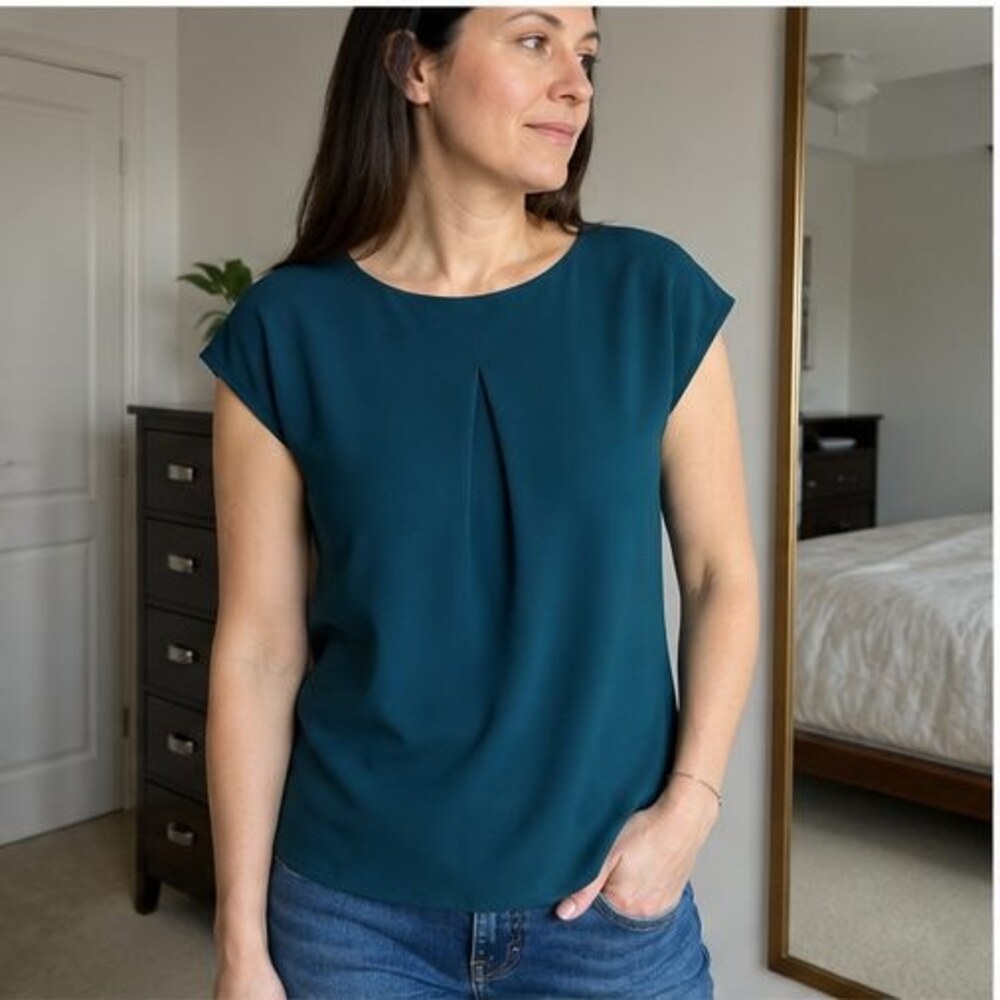 Ivory Ruffle Blouse - Picture 3 of 6